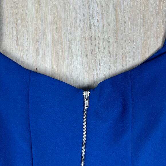 Lane Bryant Royal Blue Off Shoulder Strappy Fit & Flare Sweetheart Neck Dress 24 - Picture 8 of 15